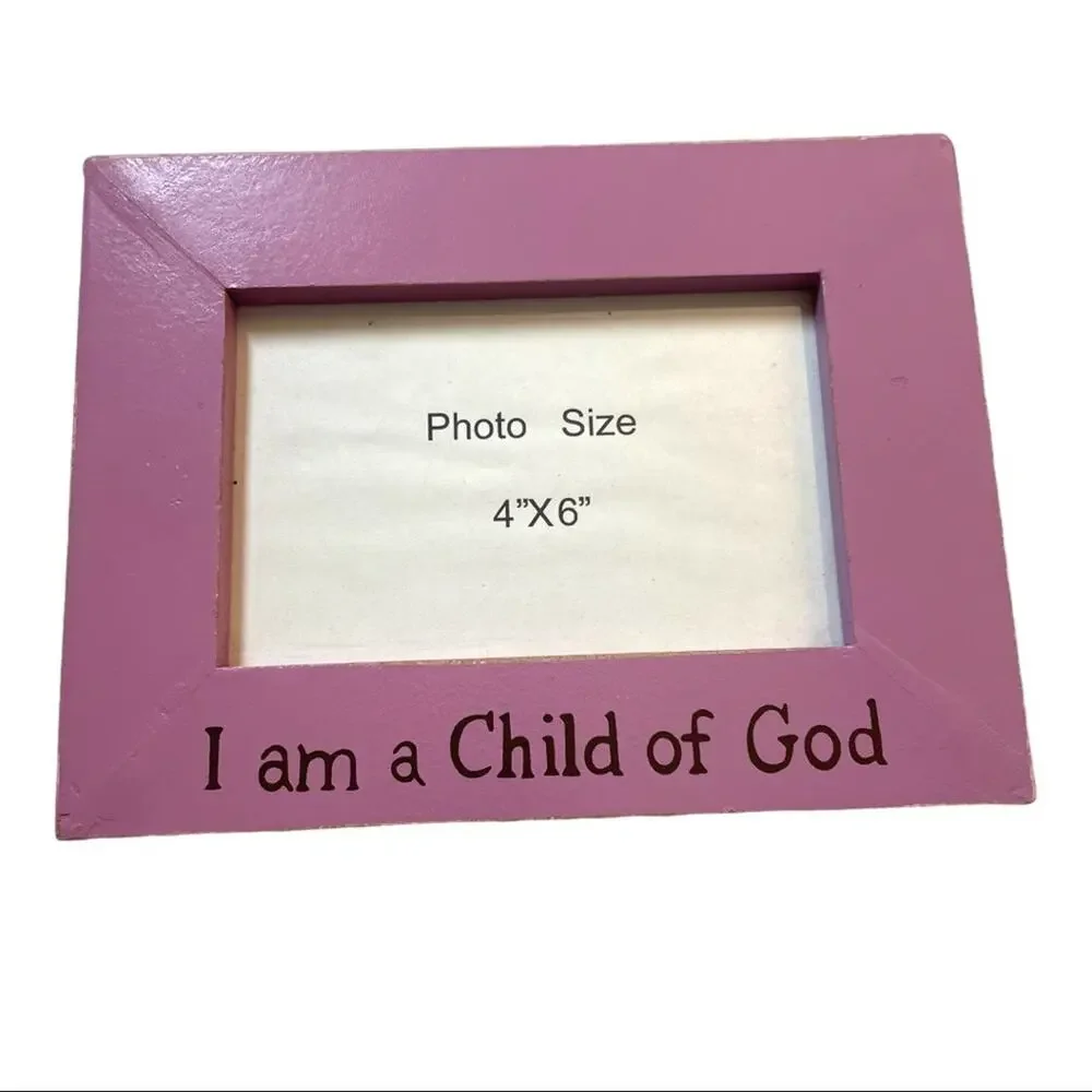 I am a Child of God Picture Frame Pink